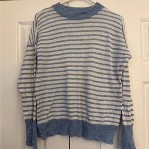 Vineyard Vines Cashmere Sweater in Blue and Cream